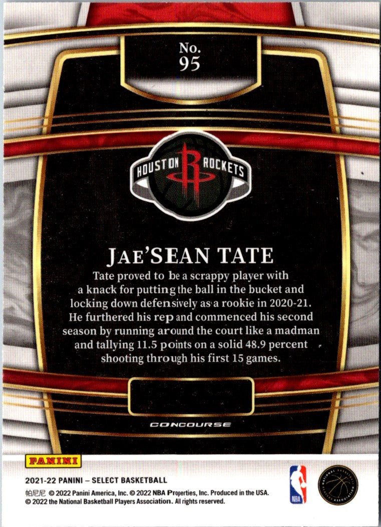 2021 Panini Select Jae'Sean Tate