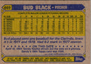 1987 Topps Bud Black