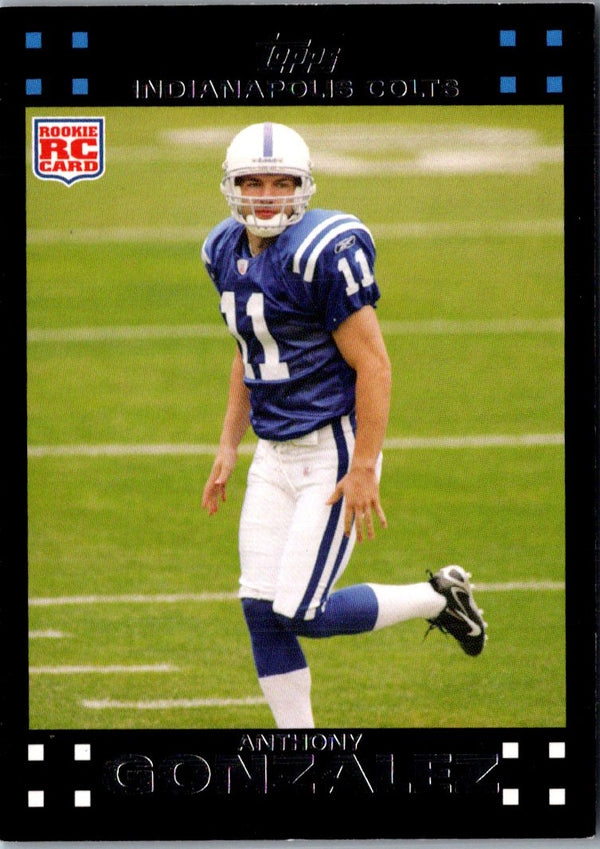 2007 Topps Indianapolis Colts Anthony Gonzalez #11