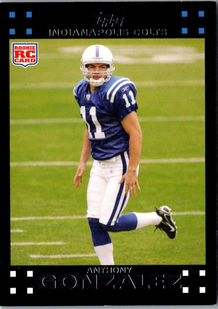 2007 Topps Indianapolis Colts Anthony Gonzalez