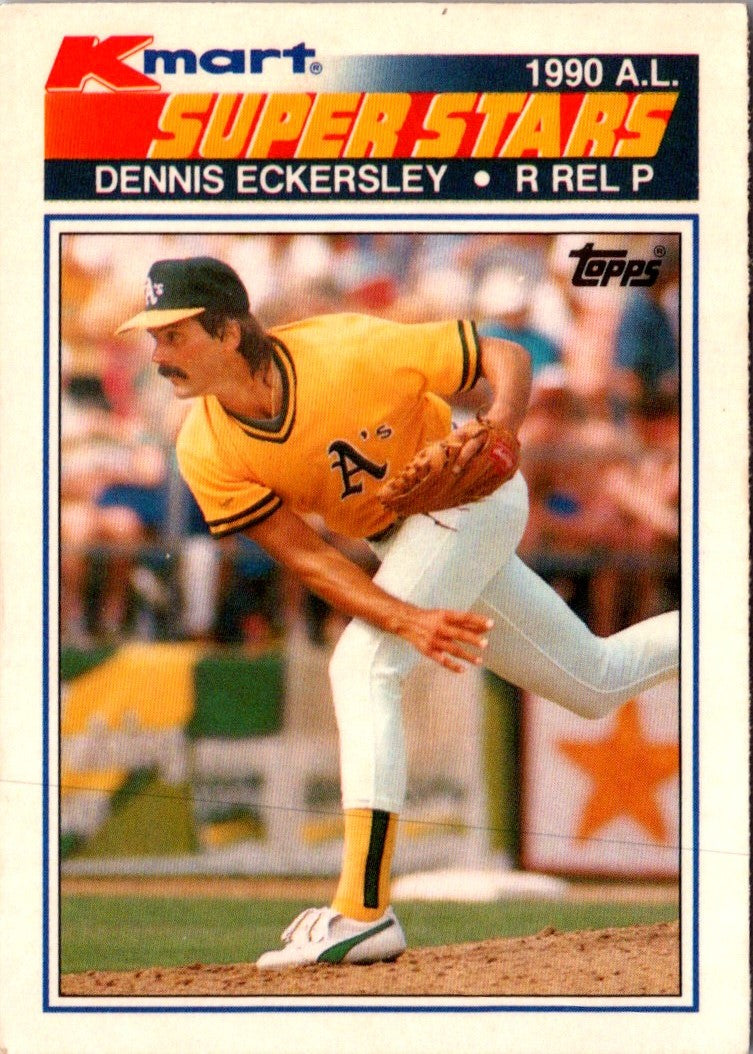 1990 Topps Kmart Super Stars Dennis Eckersley