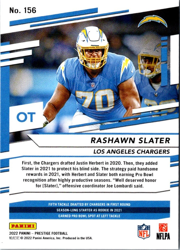 2022 Panini Prestige Rashawn Slater