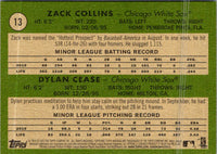 2020 Topps Heritage Dylan Cease/ Zack Collins #13 Rookie