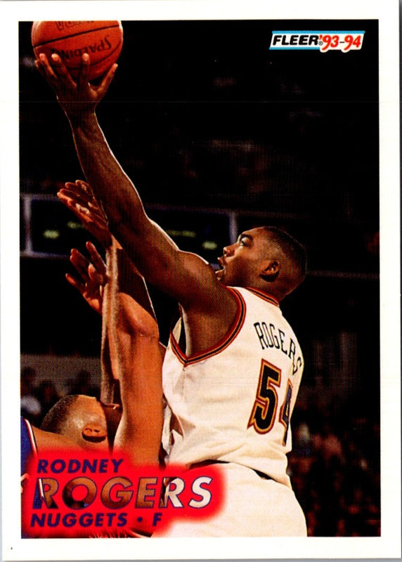 1993 Fleer Rodney Rogers #278 Rookie