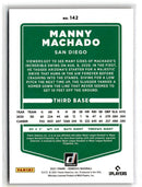 2021 Donruss Holo Orange Manny Machado