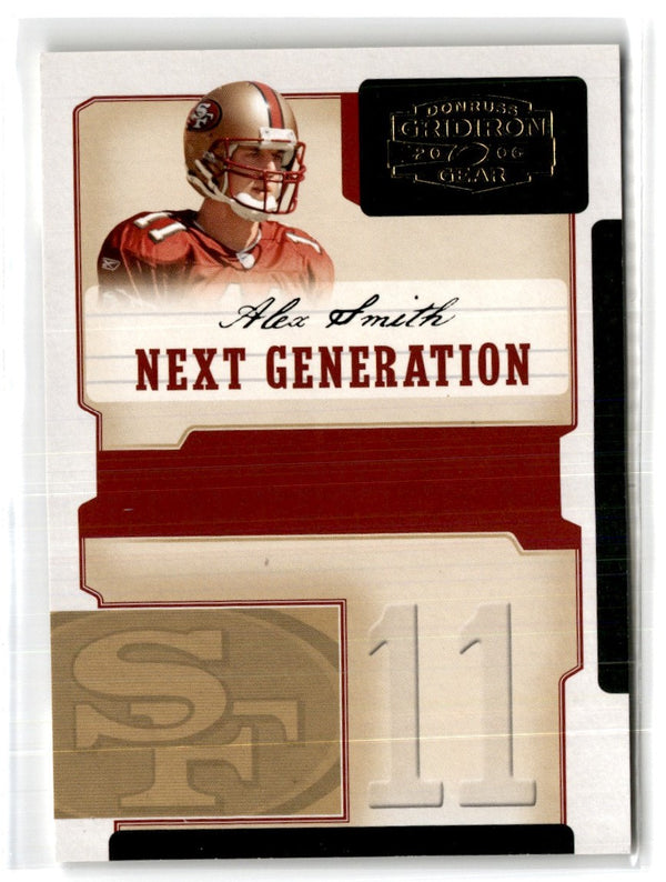 2006 Donruss Gridiron Gear Next Generation Red Alex Smith #NG-1