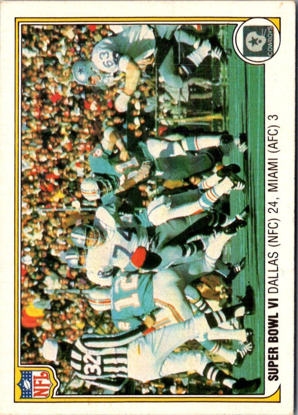 1983 Fleer Team Action Super Bowl VI #62