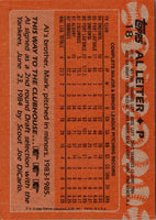 1988 Topps Al Leiter #18B Rookie