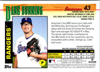 2021 Bowman Heritage Dane Dunning #43 Rookie
