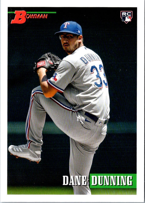 2021 Bowman Heritage Dane Dunning #43 Rookie