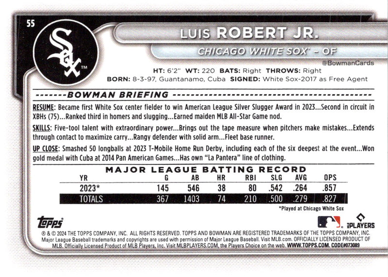 2024 Bowman Luis Robert Jr.