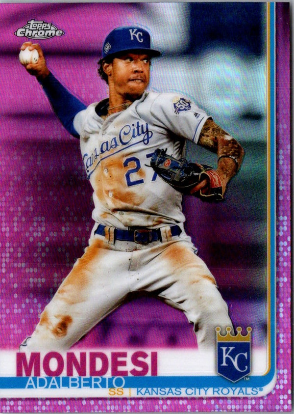 2019 Topps Chrome Pink Refractor Adalberto Mondesi #164