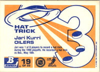 1990 Bowman Hat Tricks Jari Kurri #19