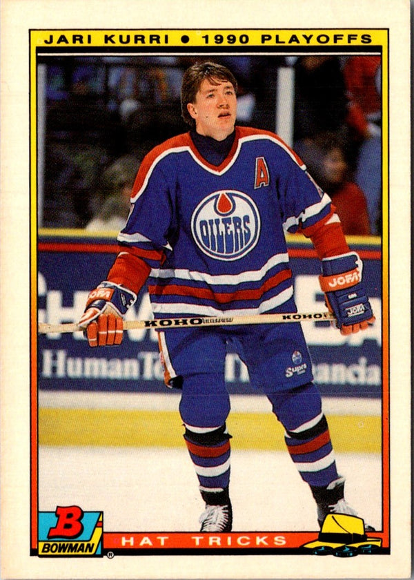 1990 Bowman Hat Tricks Jari Kurri #19