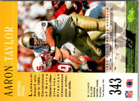1994 Pro Line Live Aaron Taylor #343 Rookie
