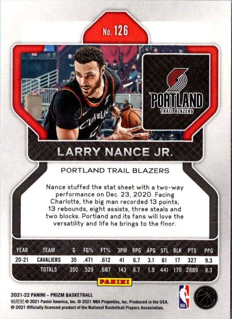 2021 Panini Prizm Larry Nance Jr.