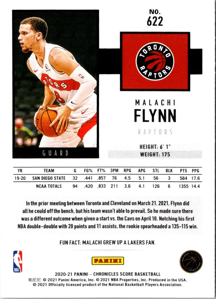 2020 Panini Chronicles Red Malachi Flynn