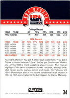 1994 SkyBox USA Dominique Wilkins #34