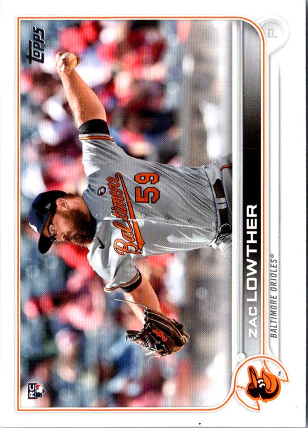 2022 Topps Zac Lowther #133 Rookie