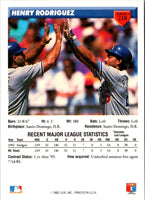 1993 Donruss Henry Rodriguez #218