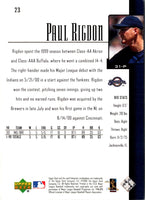 2001 Upper Deck Paul Rigdon #23
