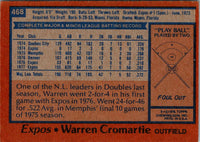 1978 O-Pee-Chee Warren Cromartie #117 Rookie