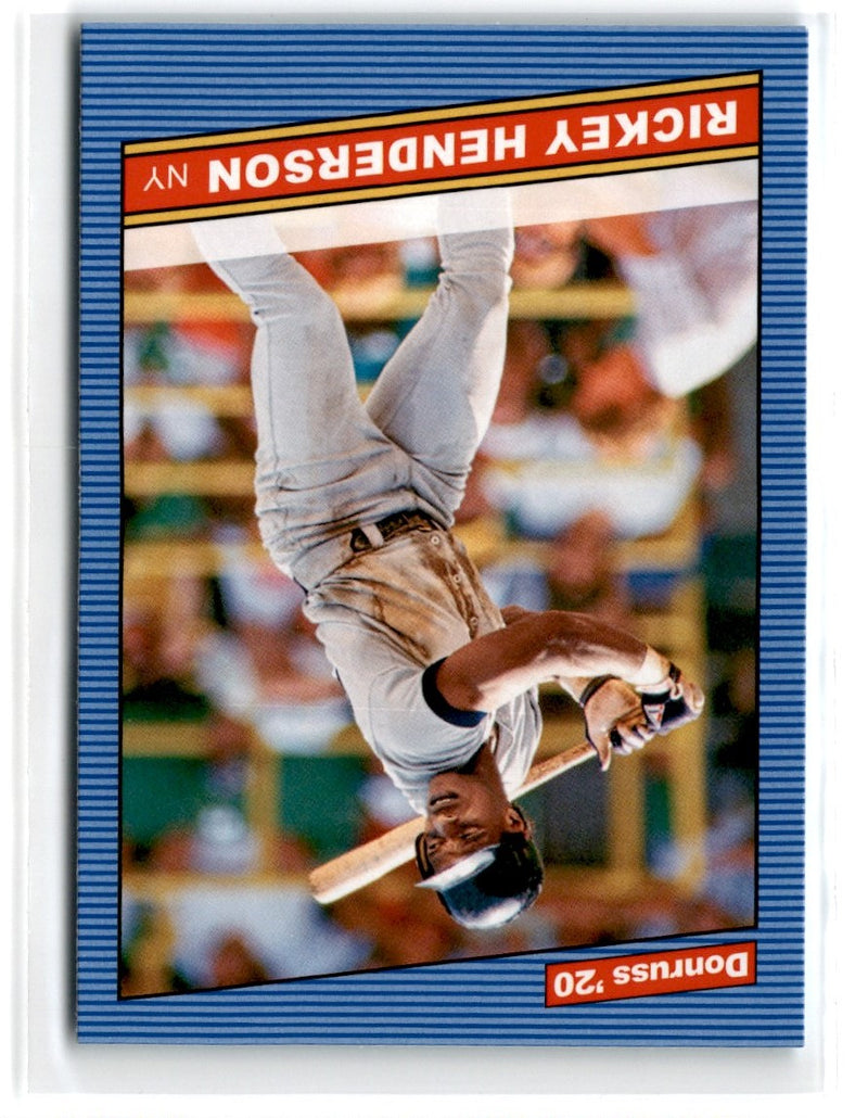 2020 Donruss Holo Blue Rickey Henderson