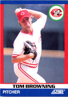 1991 Score 100 Superstars Tom Browning #32