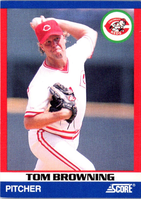 1991 Score 100 Superstars Tom Browning #32