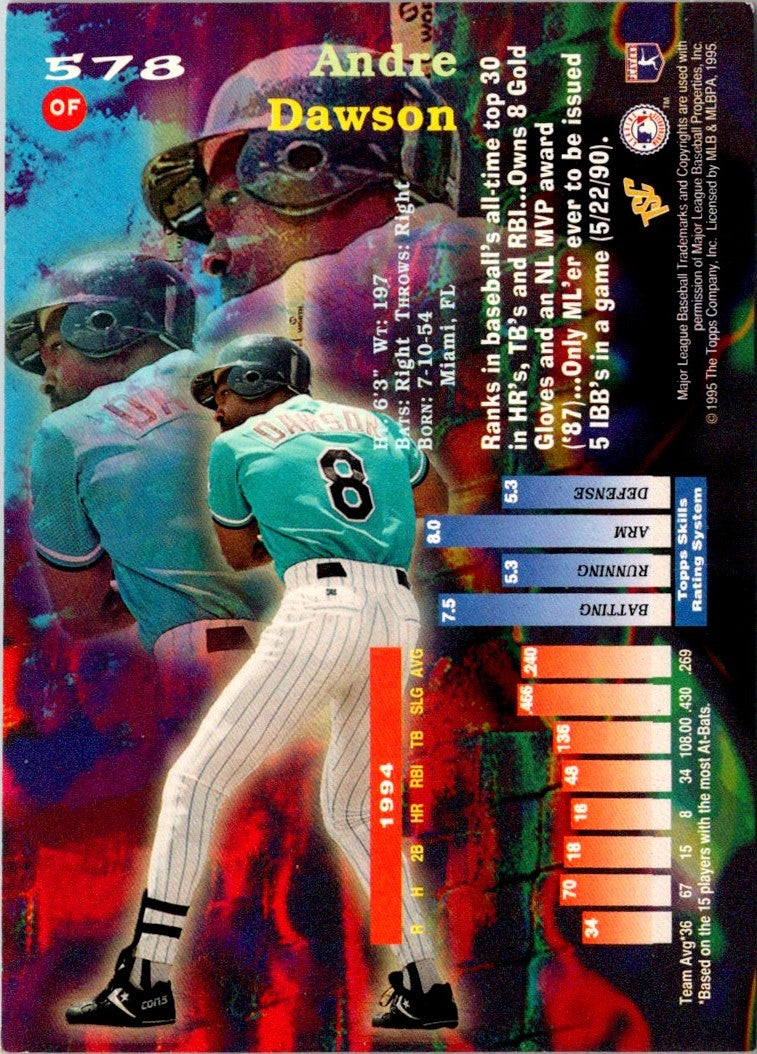 1995 Stadium Club Andre Dawson