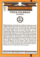 1989 Donruss Super Diamond Kings Vince Coleman #19