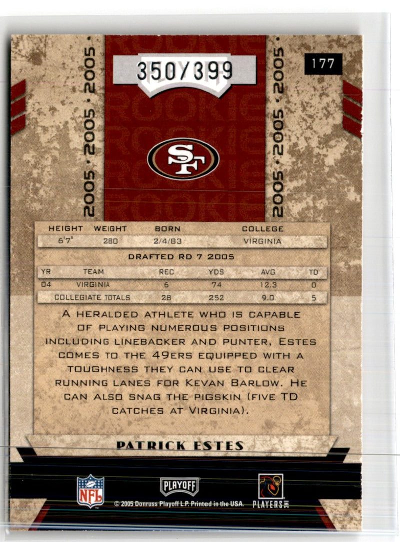 2005 Playoff Honors Patrick Estes