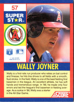 1991 Score 100 Superstars Wally Joyner #57