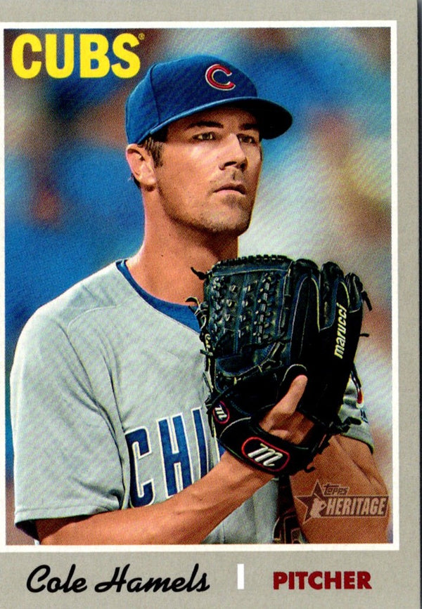 2019 Topps Heritage Cole Hamels #258