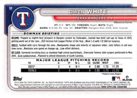 2024 Bowman Green Pattern Owen White #57
