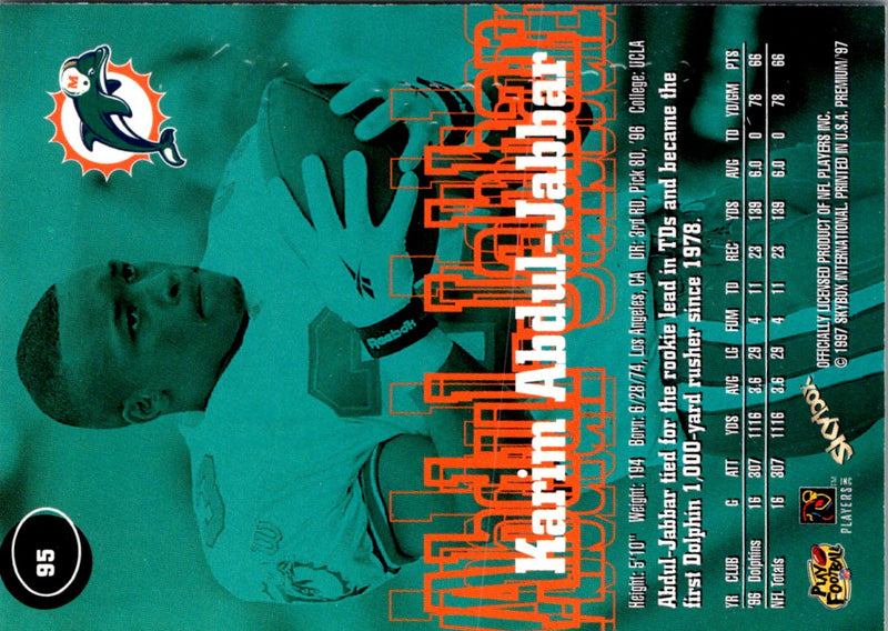 1997 SkyBox Premium Karim Abdul-Jabbar