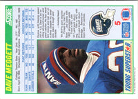 1990 Score Young Superstars Dave Meggett #5