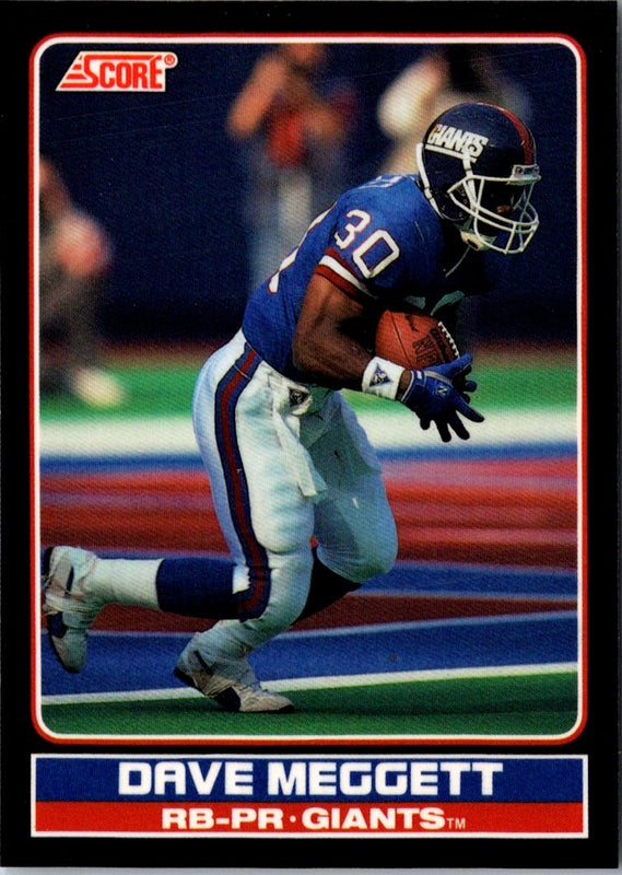 1990 Score Young Superstars Dave Meggett #5