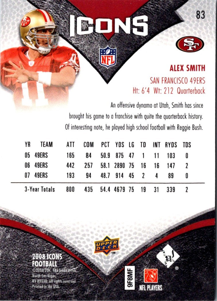 2007 Uppper Deck Alex Smith QB