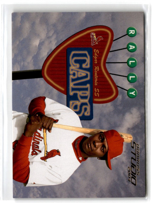 2004 Donruss Studio Rally Caps Gold Edgar Renteria #RC-40 410/499