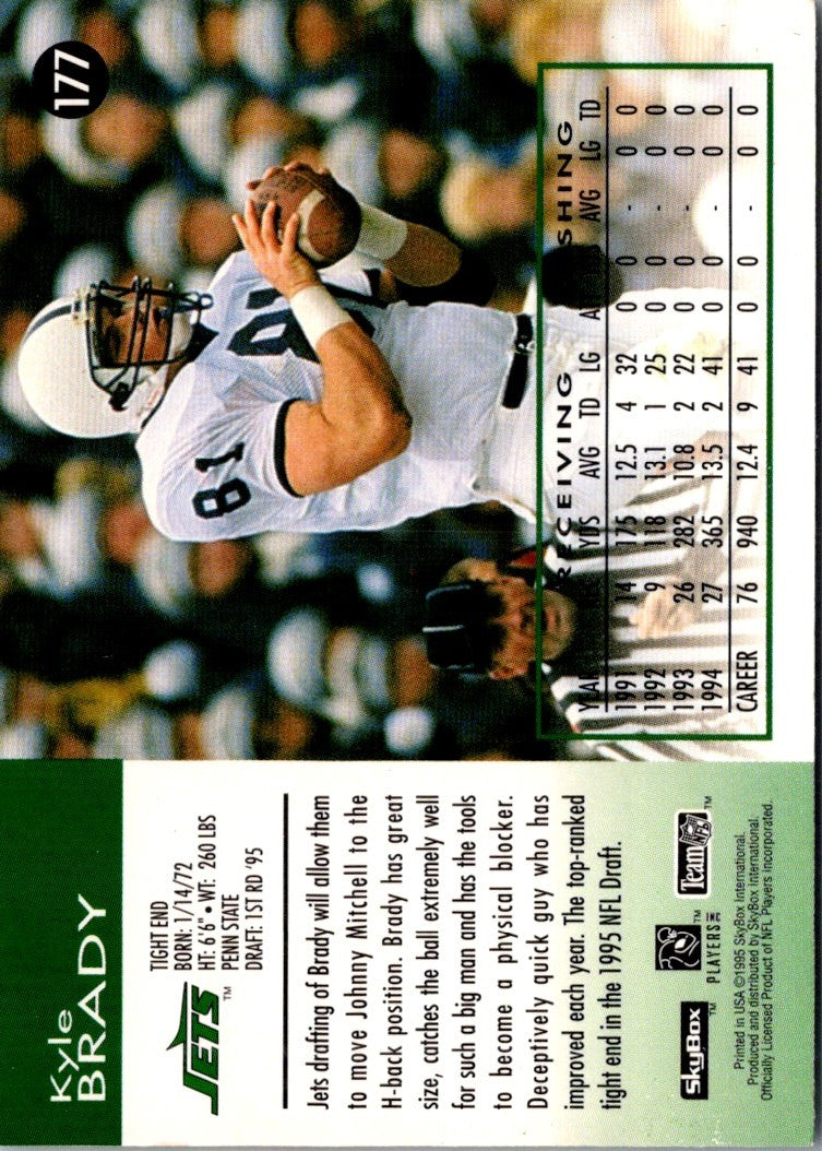 1995 SkyBox Impact Kyle Brady