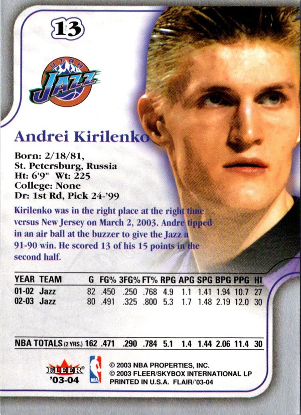2003 Upper Deck Andrei Kirilenko #47