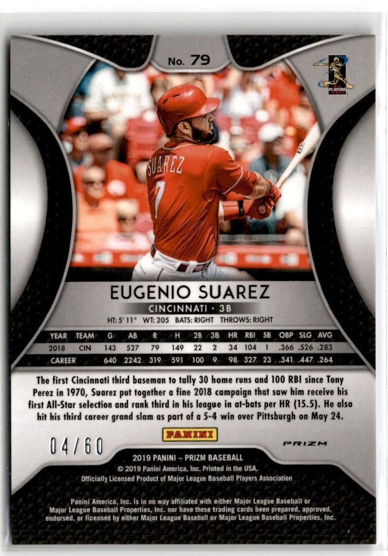 2019 Panini Prizm Blue Wave Eugenio Suarez