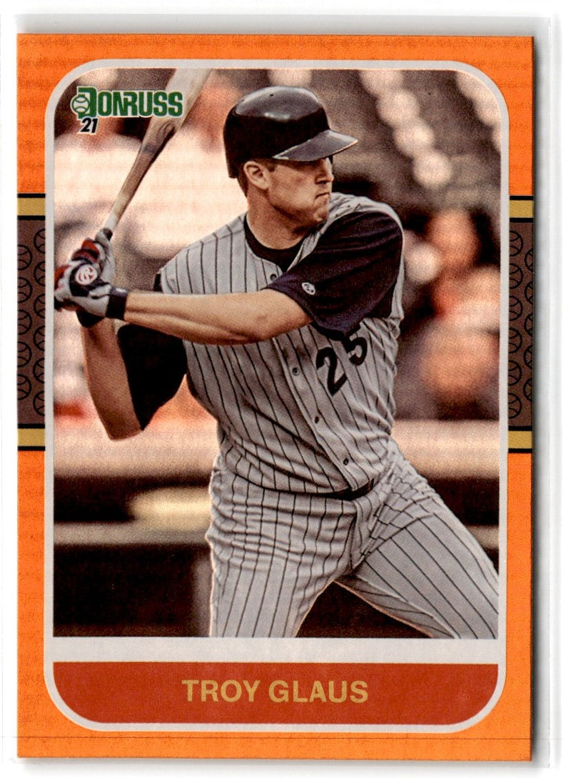 2021 Donruss Holo Orange Troy Glaus