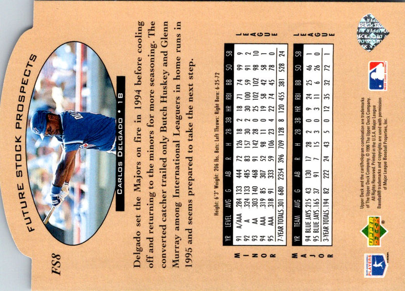 1996 Upper Deck Future Stock Prospects Carlos Delgado