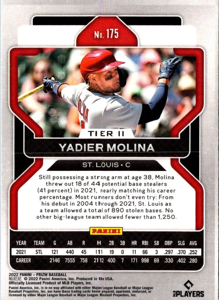 2022 Panini Prizm Yadier Molina