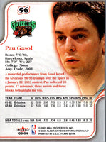 2003 Flair Pau Gasol #56