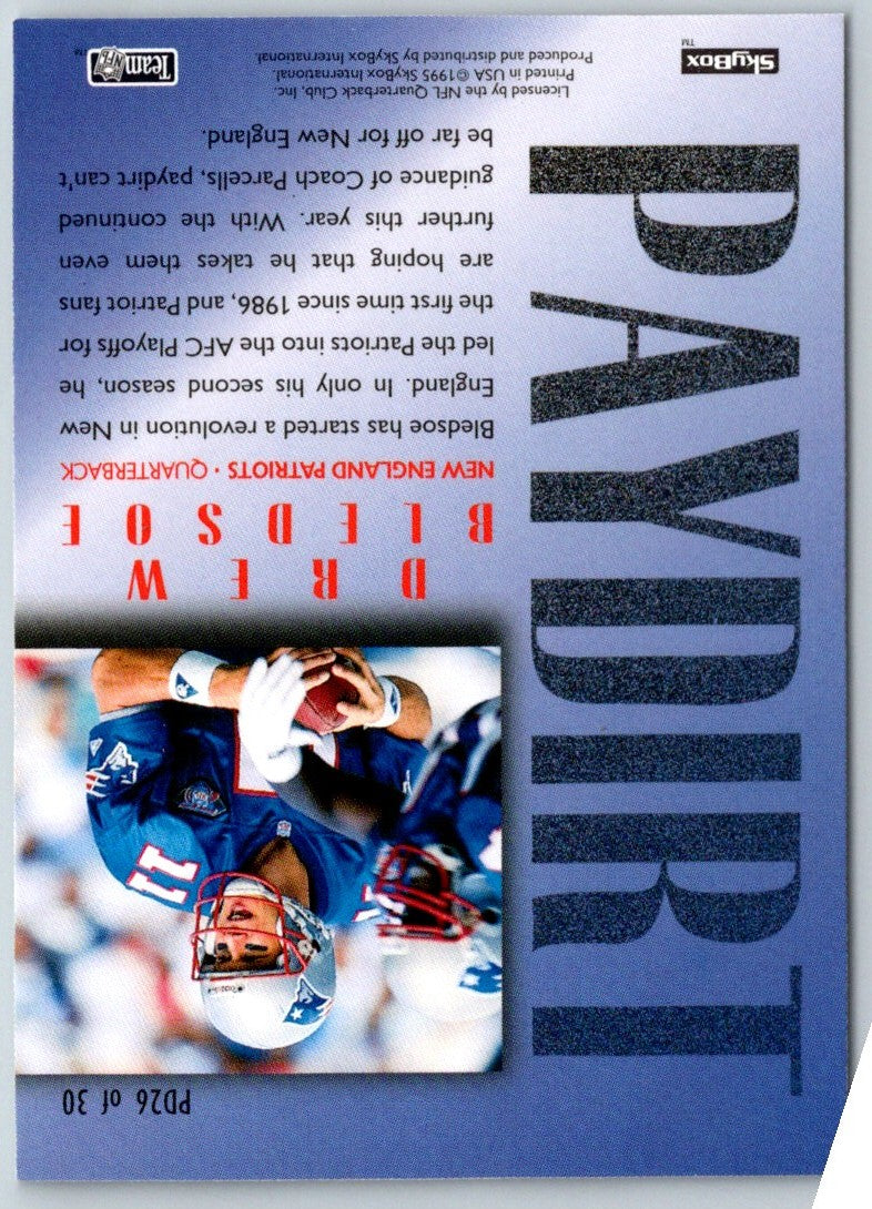 1995 SkyBox Premium Paydirt Drew Bledsoe