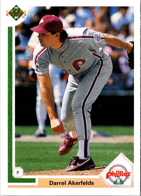 1991 Upper Deck Darrel Akerfelds #619