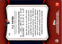 2011 Topps Rising Rookies T.J. Yates #117 Rookie